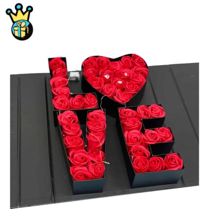 Black box with love lighting