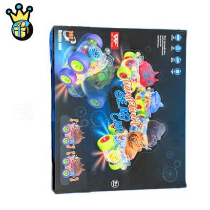 Transparent Gear Car | Pack of 12