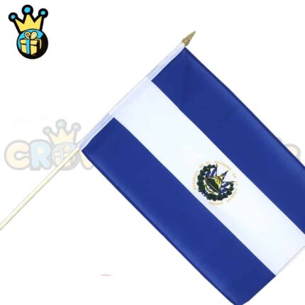 El Salvador 12x18in Stick Flag