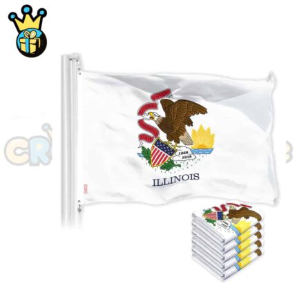 ILLINOIS - 3X5ft POLY FLAG