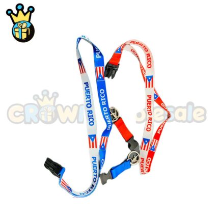 Puerto Rico Flag Neck Lanyard | Pack of 12