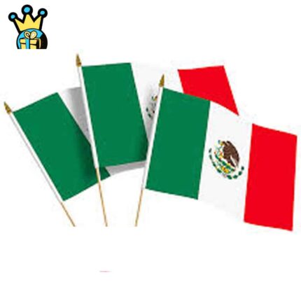 Mexico 12x18in Stick Flag