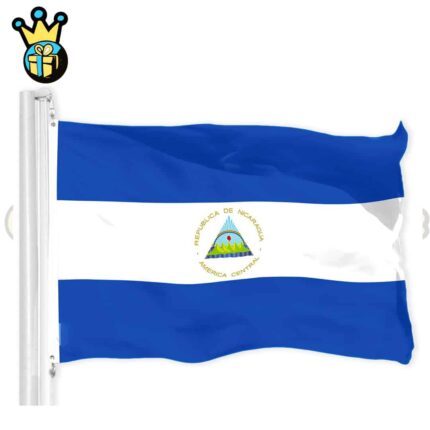 NICARAGUA - 3X5ft POLY FLAG